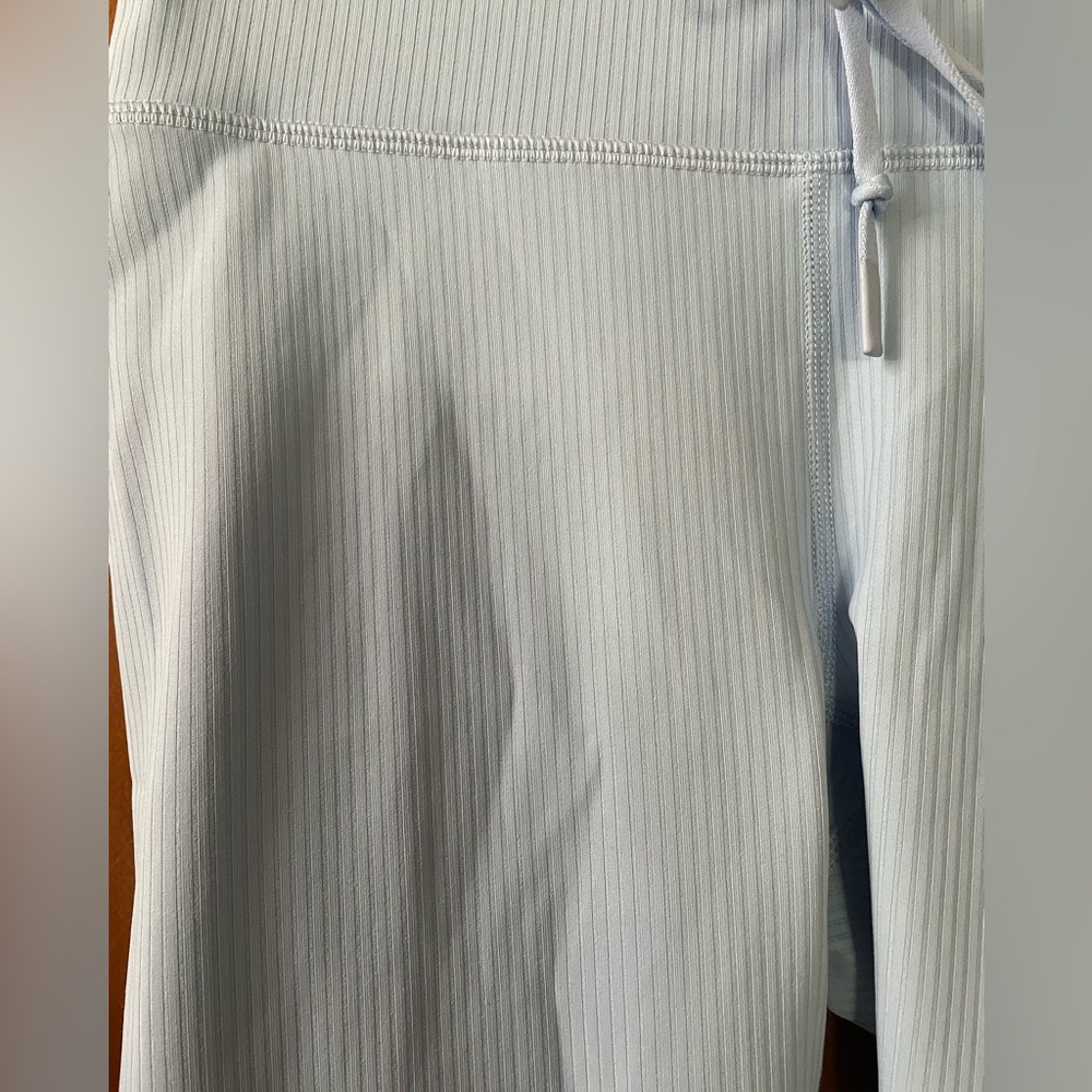 Light Blue Ribbed Leggings by Fabletics - Picture 3 of 4